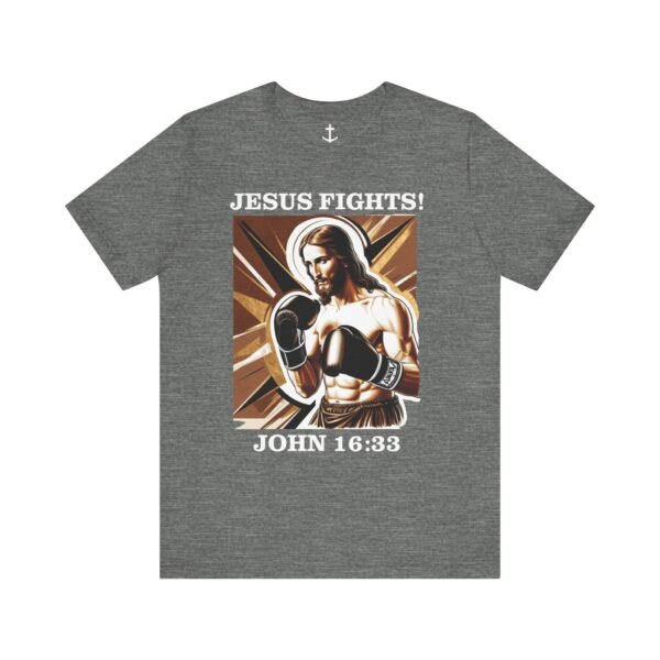 Jesus Fights! Shirt - Image 6