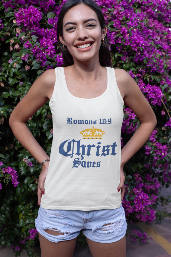 Christ Saves Tank Top - Image 3