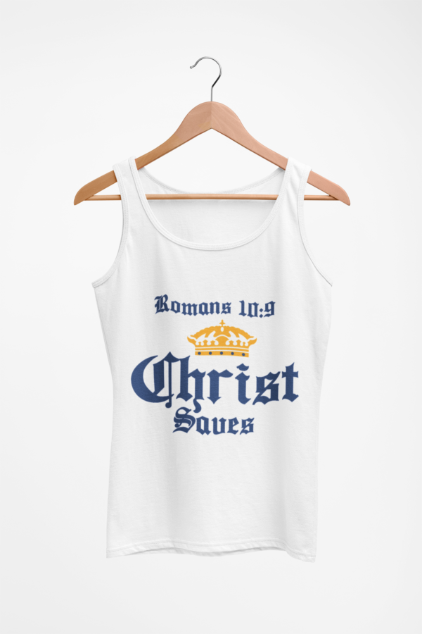 Christ Saves Tank Top - Image 4