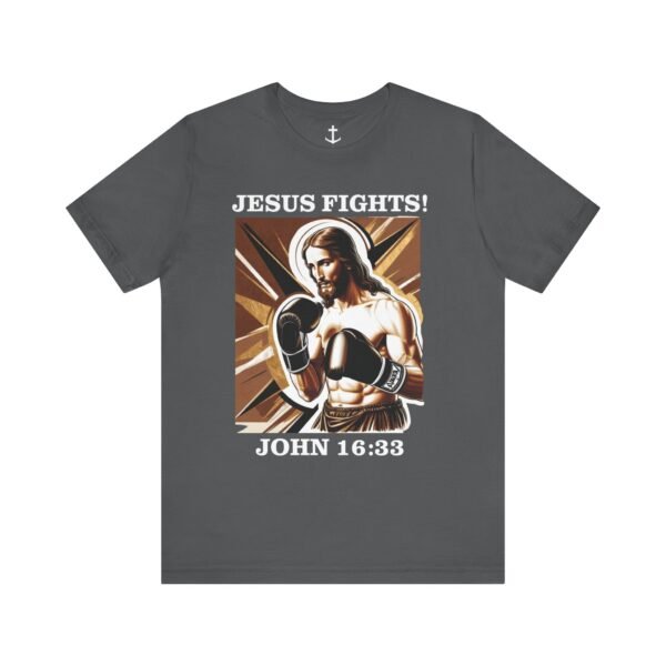 Jesus Fights! Shirt - Image 11