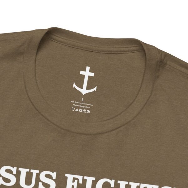 Jesus Fights! Shirt - Image 5